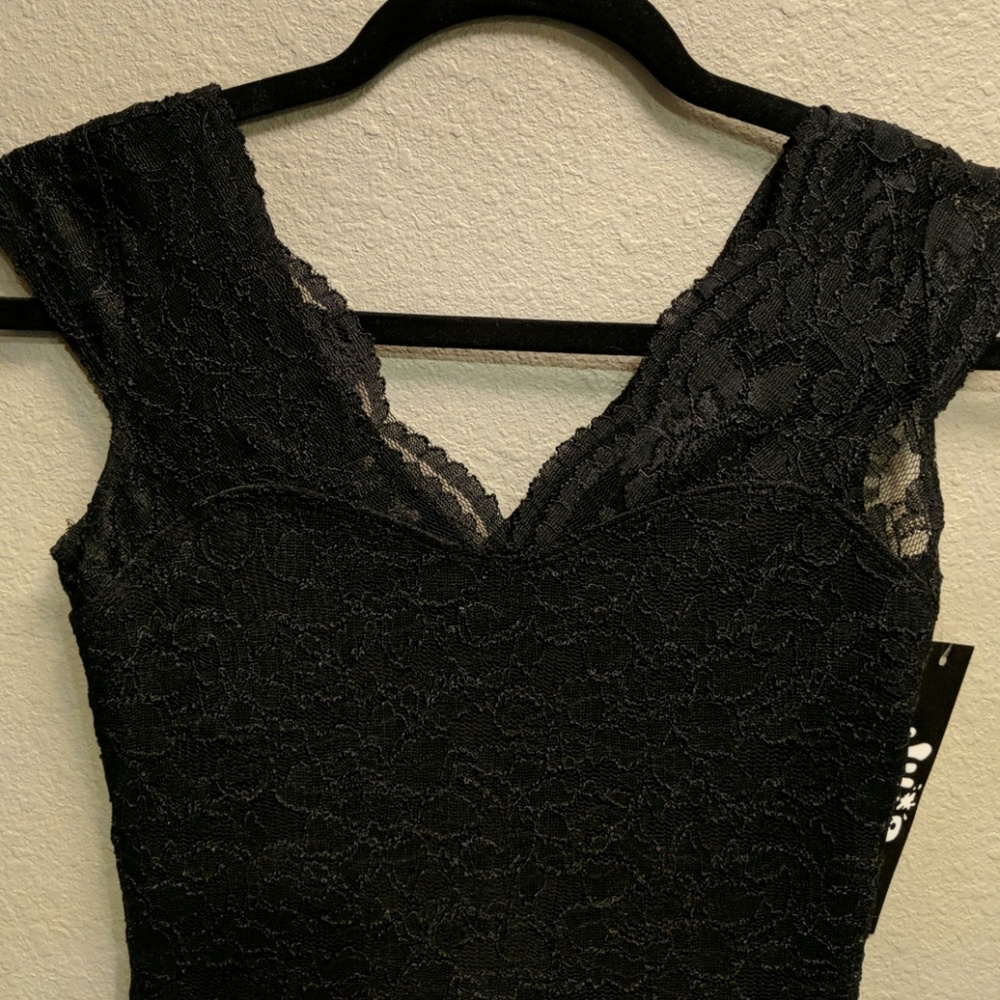 Black Lace Dress - Picture 3 of 4